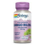 SOLARAY Ginkgo Biloba avec Gotu Kola – bouteille éco-responsable pour routine cognitive.