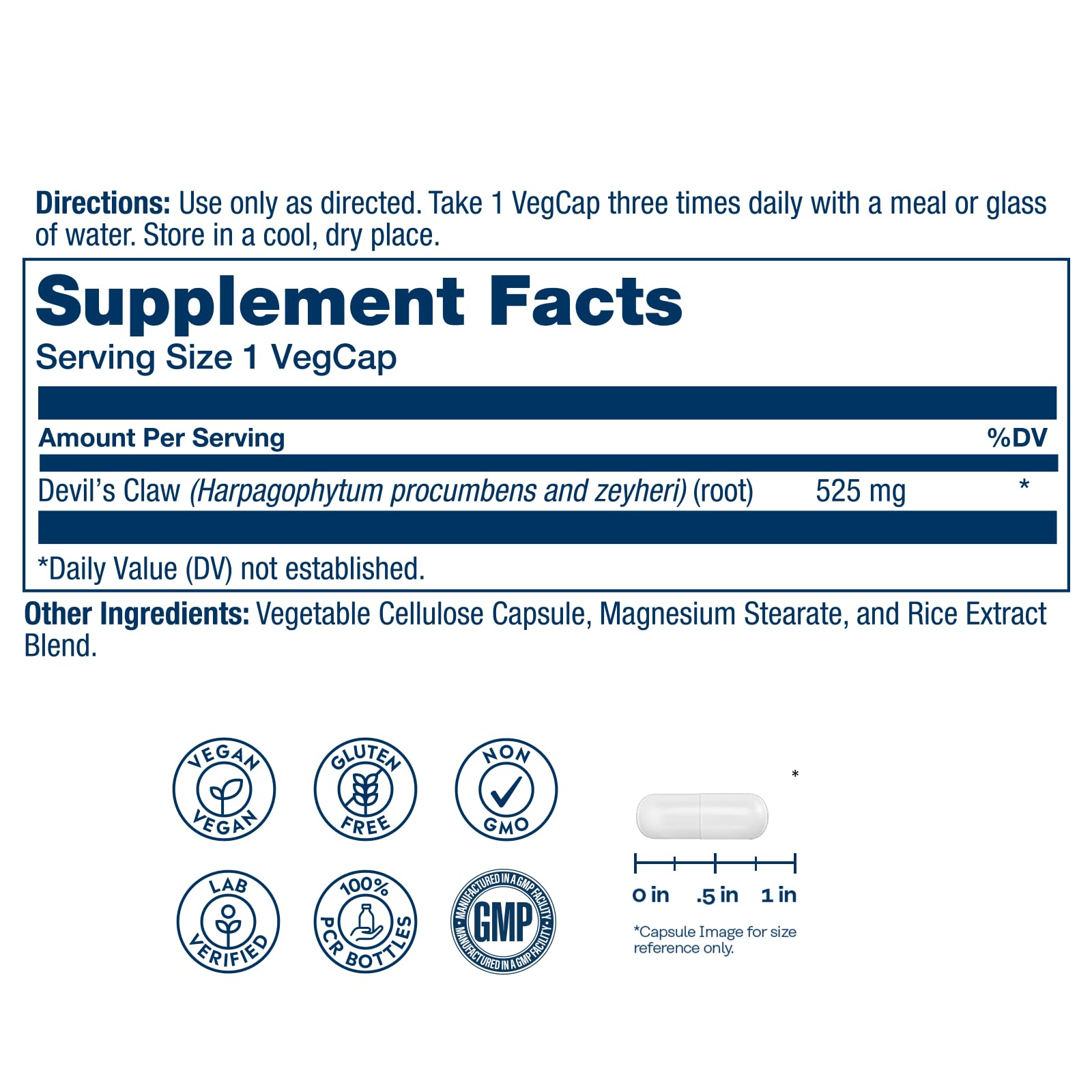 SOLARAY Griffe du Diable - capsules véganes pour une routine quotidienne