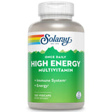 SOLARAY Haute Énergie Multivitamine en bouteille éco-responsable pour énergie durable