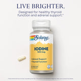 Solaray Iodine 500 mcg – emballage éco-responsable.