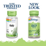 SOLARAY Kelp 550 mg avec acide folique – soutien potentiel du métabolisme quotidien.