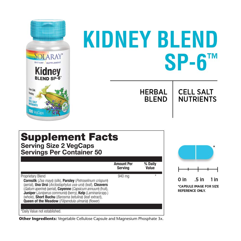 Solaray Kidney Blend SP-6 – uv-ursi, une herbe traditionnelle utile au quotidien.