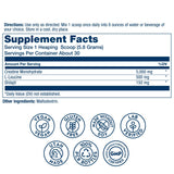 SOLARAY Leucine 500 mg, poudre, soutien musculaire et récupération potentielle.