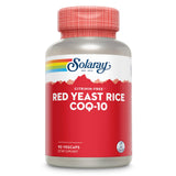 SOLARAY Levure Rouge – bouteille avec gélules pour le soutien cardio potentiel.