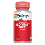  SOLARAY levure rouge de riz, bouteille — formulation fermentée potentiellement bénéfique pour le HDL.
