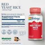 SOLARAY levure rouge riz, dosage quotidien facile à intégrer dans une routine.