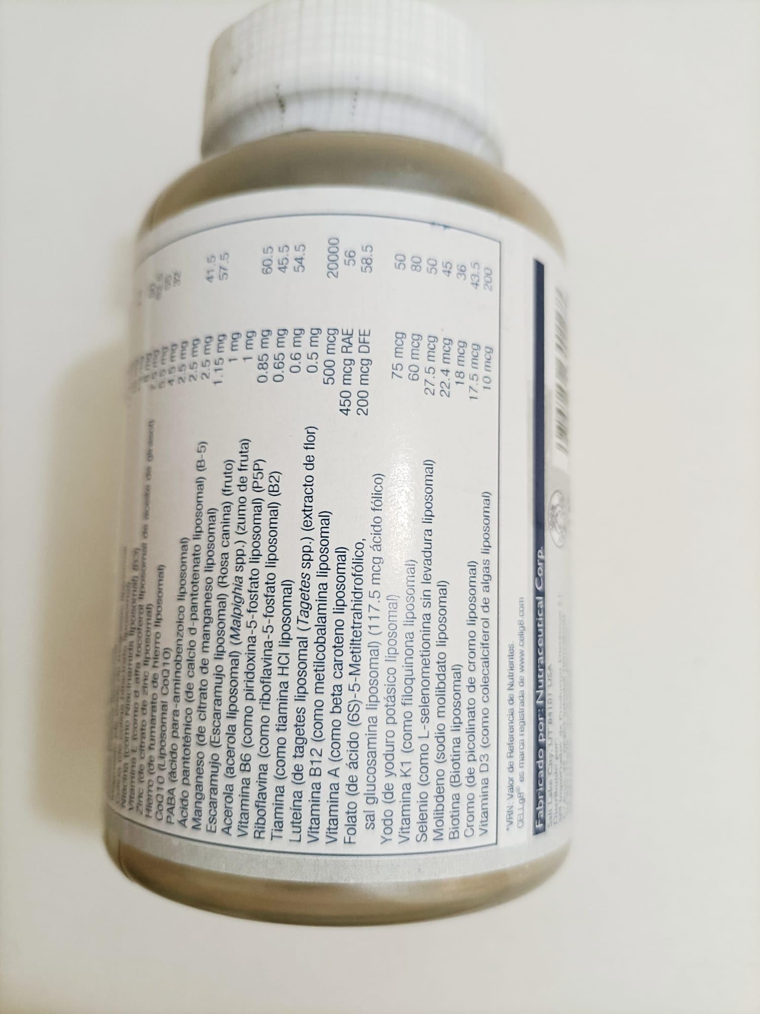 Emballage écologique SOLARAY Liposomal Multivitamine en flacon PCR