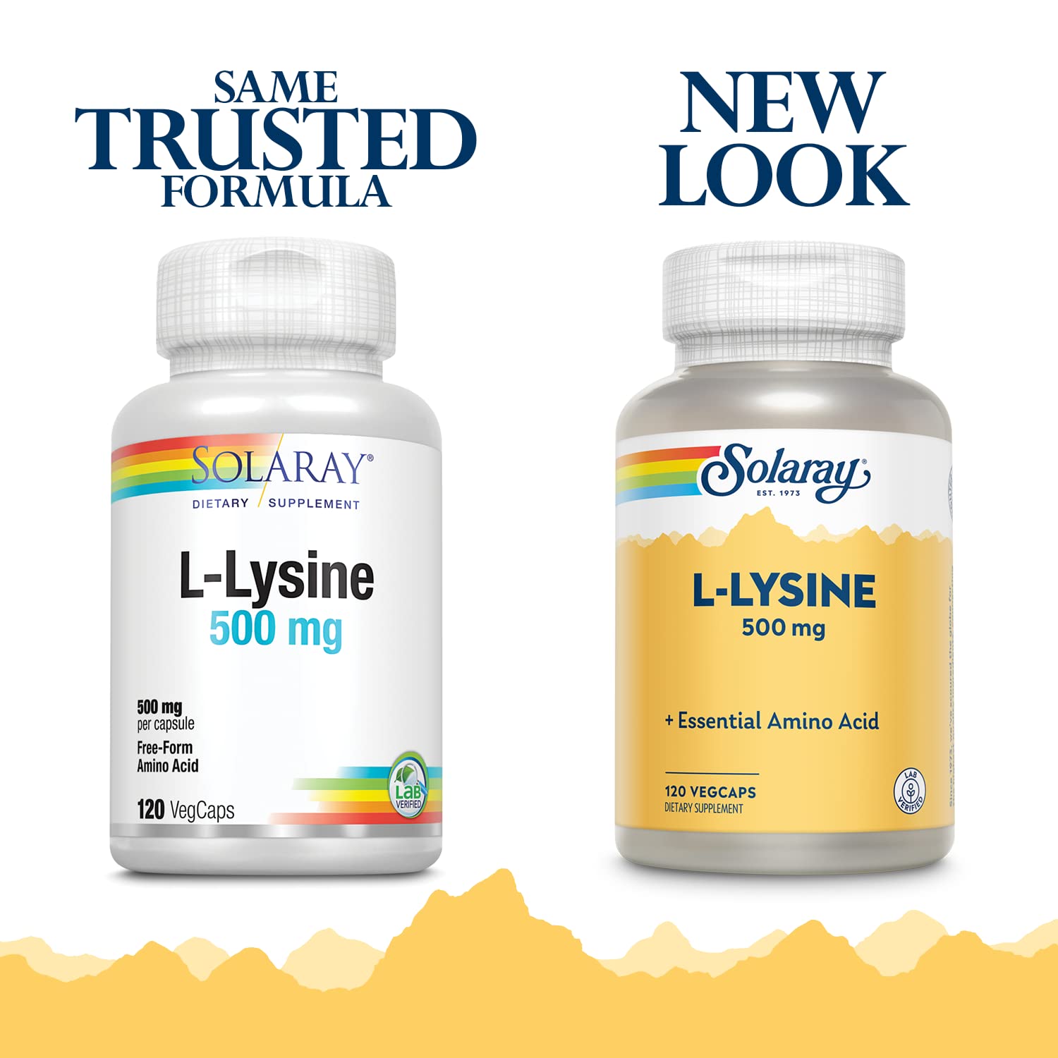 SOLARAY L Lysine 500 mg - capsules faciles à prendre au quotidien