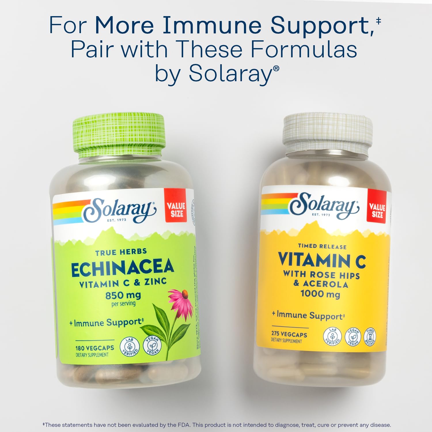 Emballage SOLARAY L-Lysine, format valeur et informations claires
