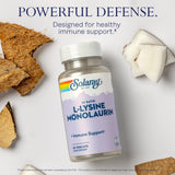 SOLARAY L-Lysine Monolaurin – capsules végétales faciles à intégrer à une routine