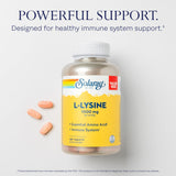 Tablettes SOLARAY L-Lysine, 180 comprimés prêts à l'emploi