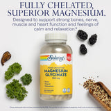 SOLARAY Magnésium Glycinate — capsules végétales et soutien des os et muscles après effort