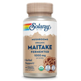 SOLARAY Maitake: bouteille et étiquette claires pour identifier le produit facilement.