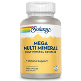 Solaray Mega Multi Minéraux – Bouteille visible, soutien quotidien des minéraux essentiels.