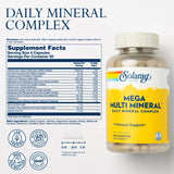 Capsules Solaray Mega Multi Minéral fermées, format pratique