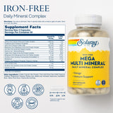 SOLARAY Mega Multi Mineral - Capsules, meilleure absorption des minéraux.
