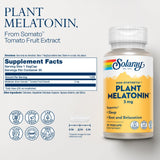SOLARAY Plant Melatonin – gélules végétales faciles à prendre le soir.