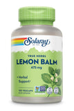 Solaray Mélisse 475 mg, capsules en bouteille, soutien naturel au quotidien.