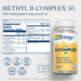 SOLARAY Methyl B Complex gélules vertes faciles à avaler pour soutien énergétique