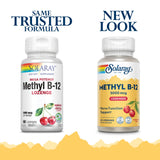 Bouteille PCR SOLARAY Méthyl B12, emballage écologique et durable.