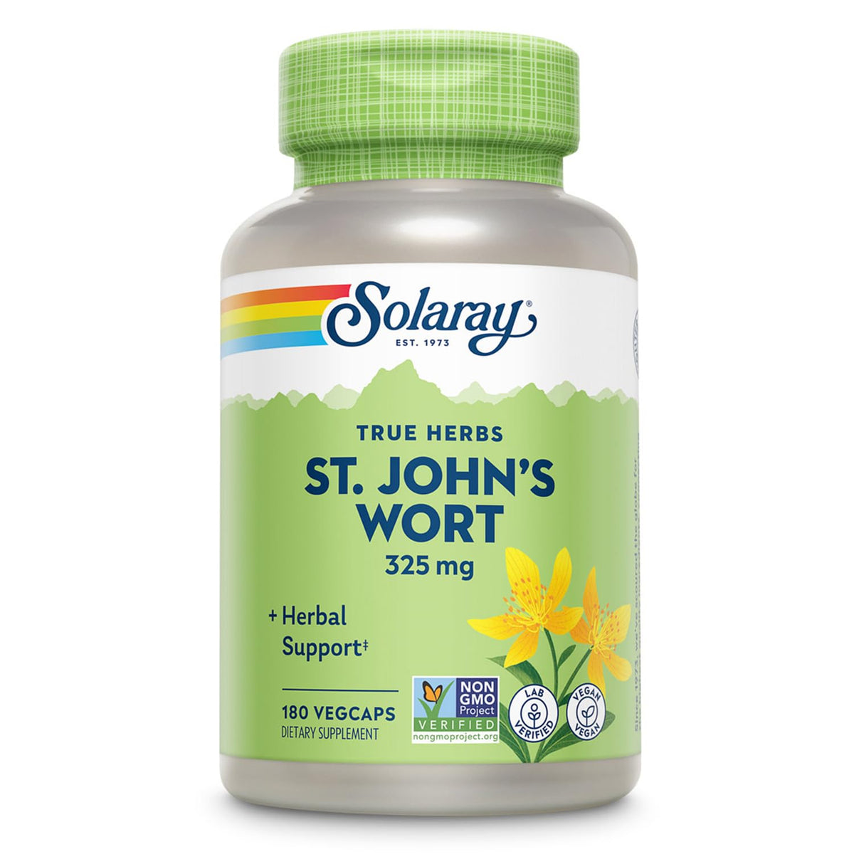 SOLARAY millepertuis 325 mg – tablettes pour le soutien du bien-être.