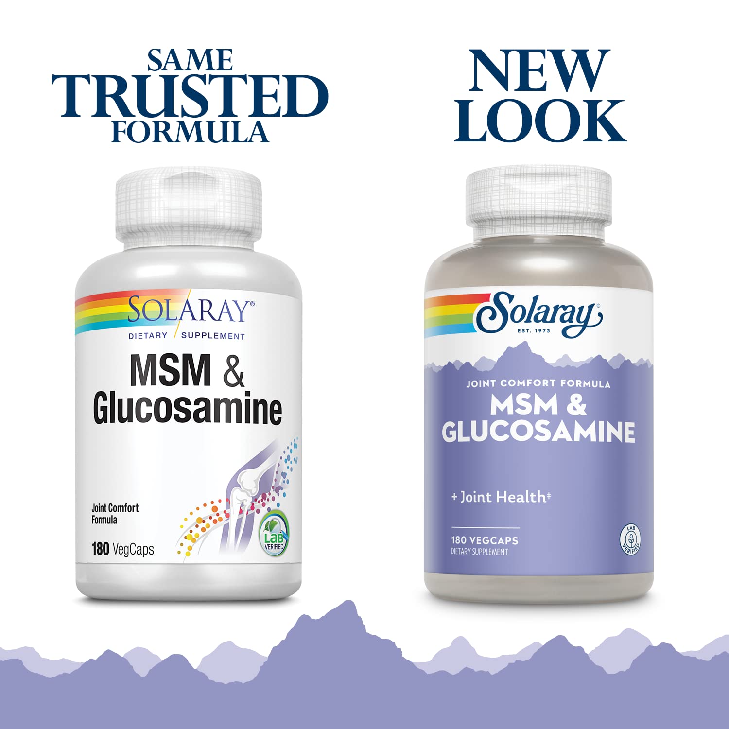 Solaray MSM et glucosamine – gros plan sur les capsules pour flexibilité et confort