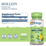 SOLARAY Mullein Leaf – Gelules véganes: capsules pratiques pour l usage quotidien.