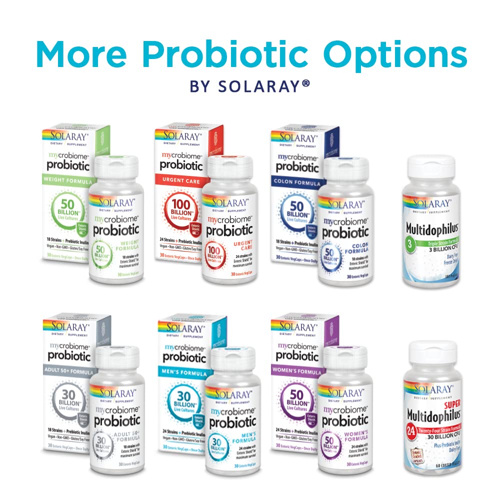 Bienfaits digestifs potentiels: Solaray Multidophilus – 24 souches pour l'équilibre.