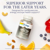 Étiquette SOLARAY Multivitamine 50+ claire et lisible pour la routine.