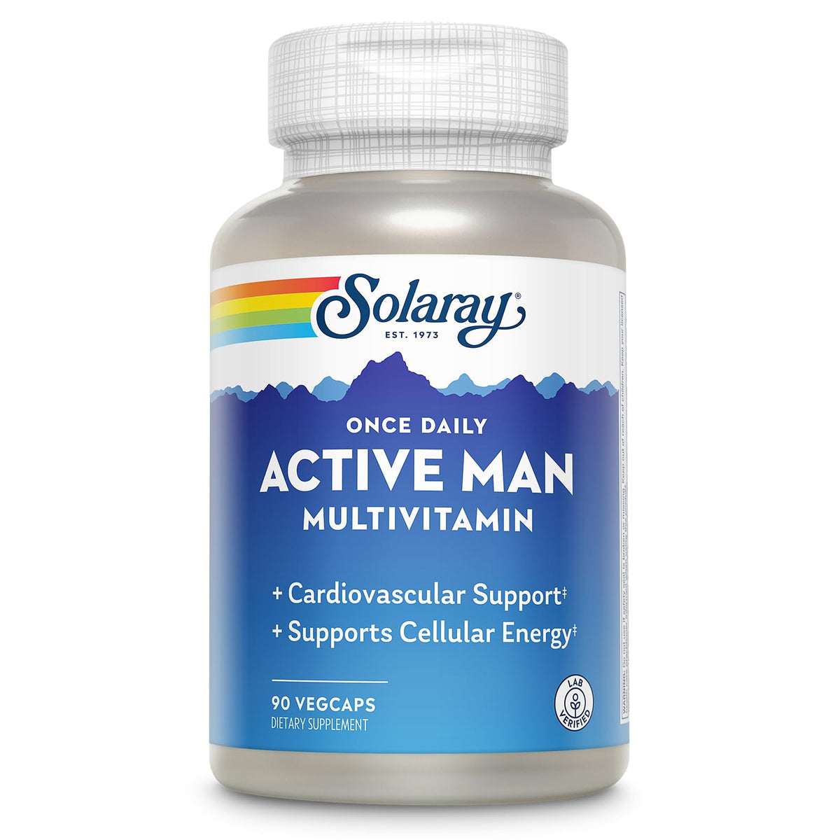 SOLARAY Multivitamine Active Homme – Bouteille, soutien énergétique quotidien et immunitaire