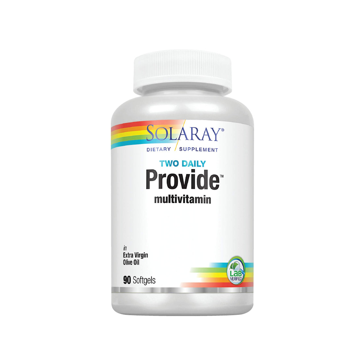 SOLARAY Multivitamine – bouteille gélules molles, faciles à avaler au quotidien.
