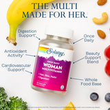 SOLARAY digestion — gélules et base d’aliments entiers évoquant une digestion potentielle.
