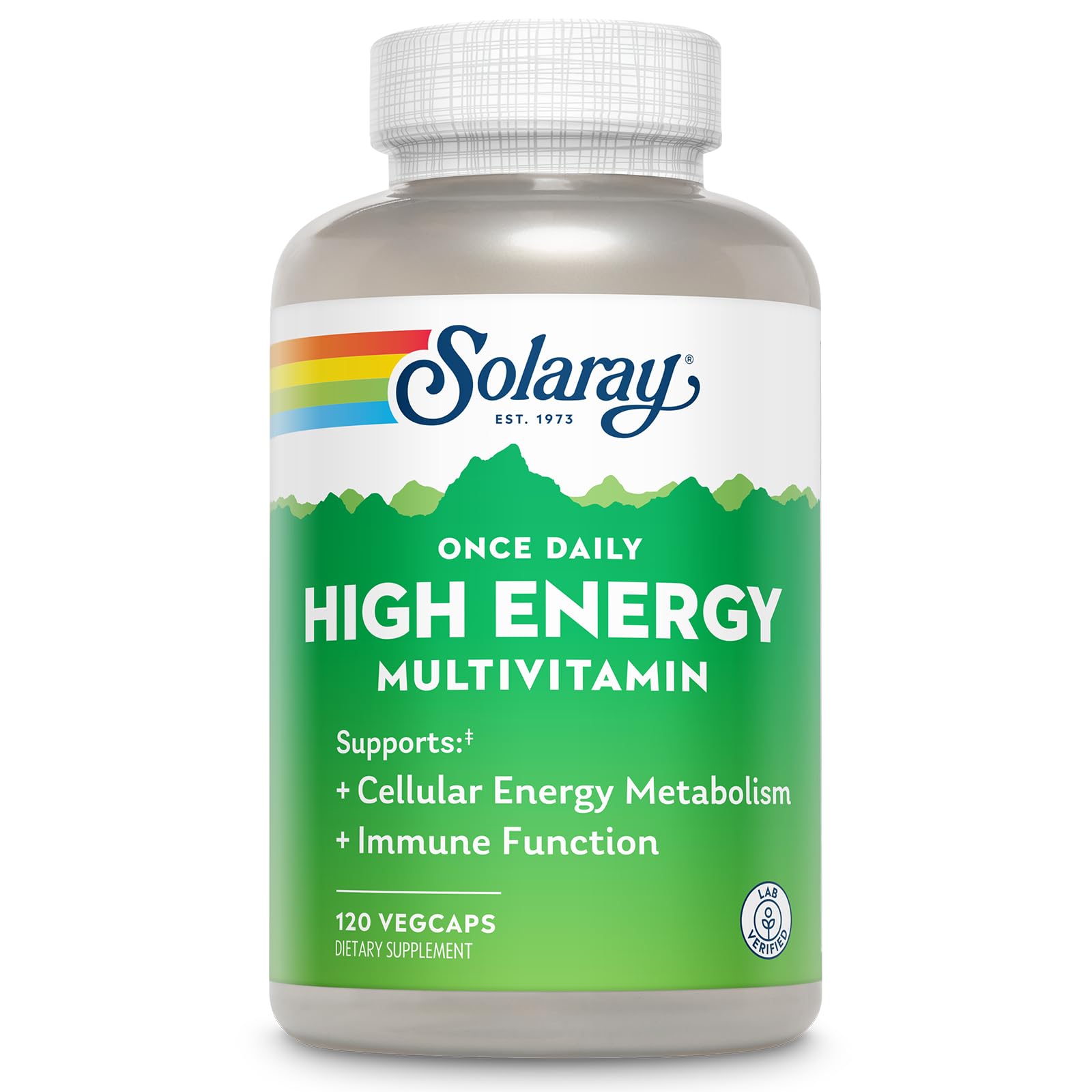 SOLARAY multivitamine quotidienne énergie – bouteille prête à soutenir l'énergie