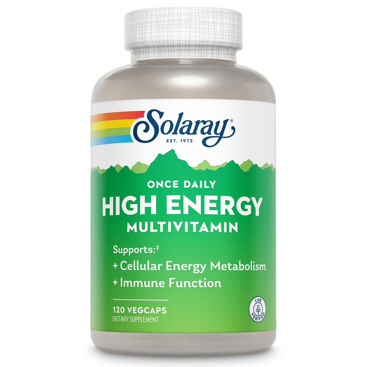 SOLARAY multivitamine quotidienne énergie – bouteille prête à soutenir l'énergie