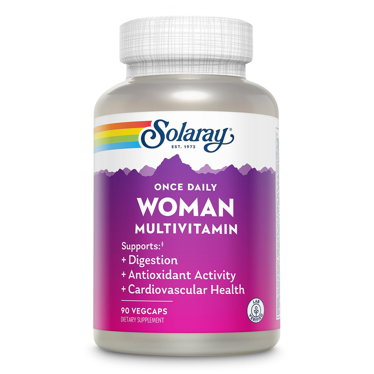 SOLARAY multivitamine femmes avec fer — gélule quotidienne pour énergie potentielle.