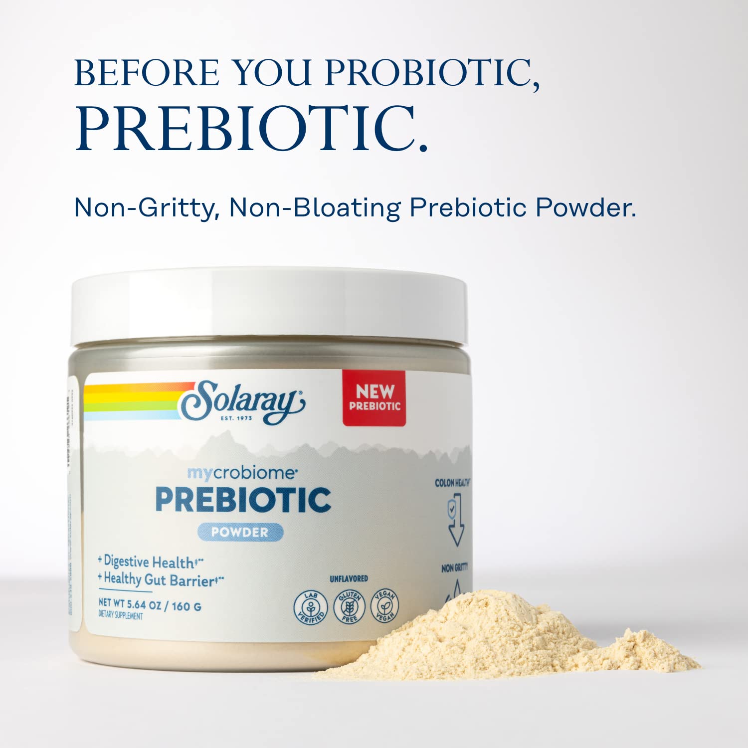 SOLARAY Mycrobiome Prebiotic mélange champignon pour le soutien digestif potentiel