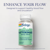 SOLARAY Nattokinase – emballage carton reflétant la qualité.