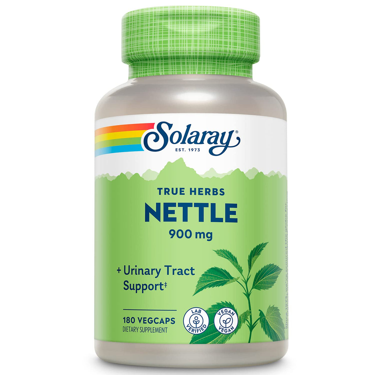 SOLARAY Nettle Leaf capsules – capsules pratiques pour une routine quotidienne.
