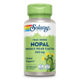 SOLARAY Nopal – étiquette affichant fibres et caroténoïdes naturels