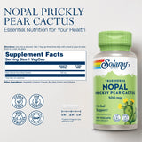 SOLARAY Nopal – emballage végétal, 100 gélules faciles à prendre