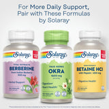 SOLARAY Okra Fruit 1600 mg — laboratoire interne garantit la traçabilité et la qualité.
