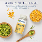 SOLARAY OptiZinc – vitamine B6 pour le soutien immunitaire et l’énergie.