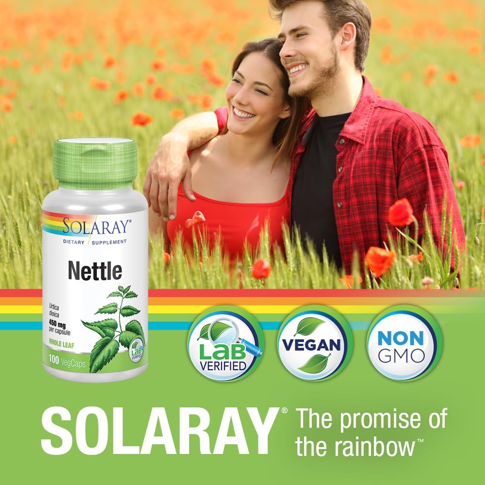SOLARAY Ortie: présentation dans un rayon bien-être, pratique au quotidien.