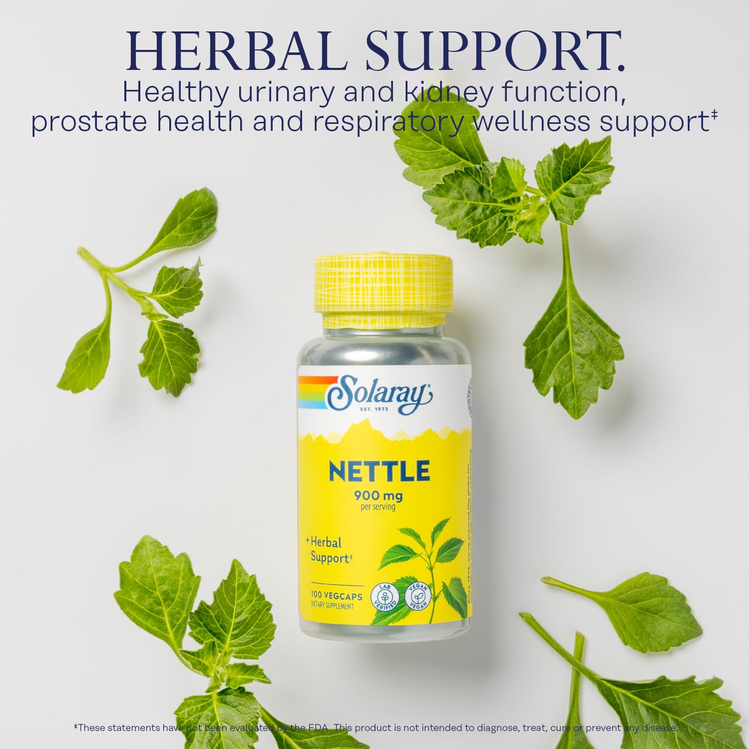 SOLARAY Ortie – vue sur capsules et usage respiratoire potentiel.