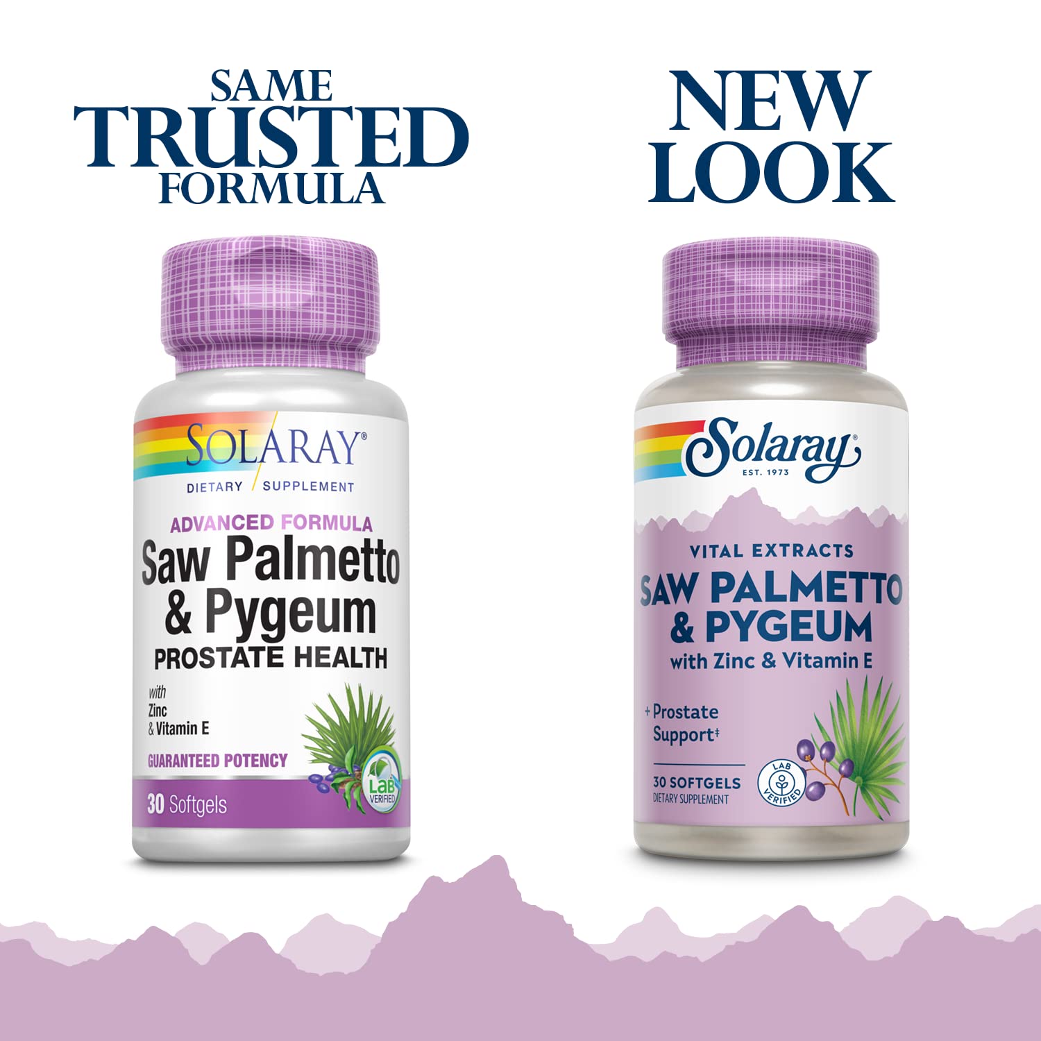 SOLARAY Palmier nain et Pygeum — Capsules: prise quotidienne facile.