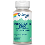 SOLARAY Pancreatin 1300 capsules végétales facilitant la digestion des protéines