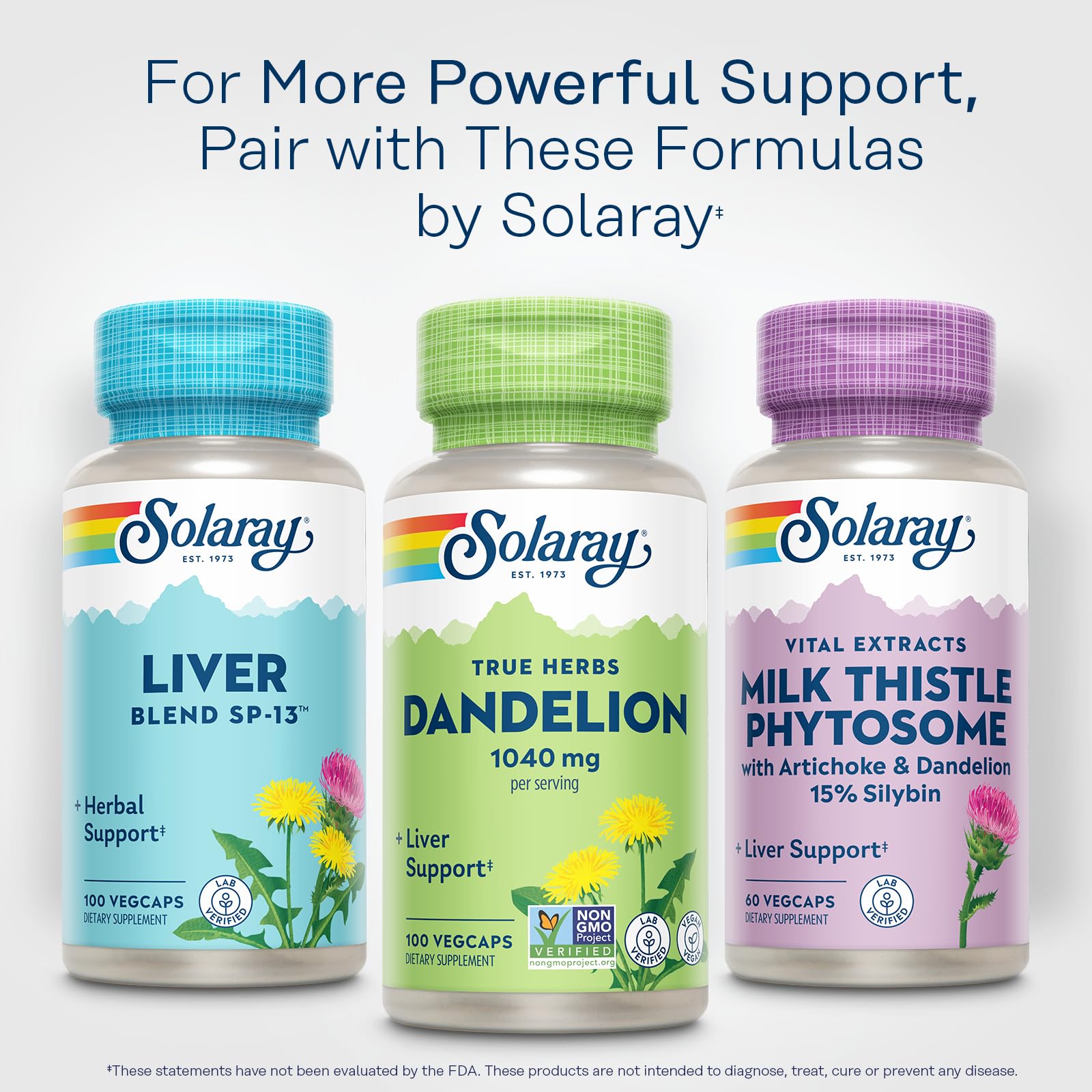 SOLARAY paquet 50 portions – 100 gélules véganes.