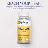SOLARAY Peak ATP – laboratoire et contrôles qualité, ingrédients fiables pour l’entraînement.