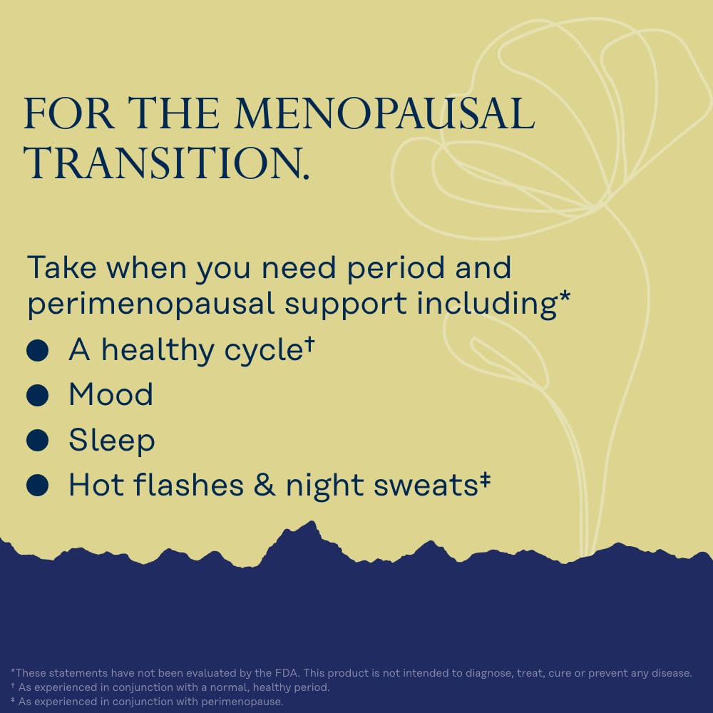 SOLARAY Perimenopause – safran et vitex comme ingrédients clés pour l'équilibre.