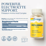 SOLARAY Potassium 99 mg – gélules biodisponibles pour l'équilibre électrolytique.